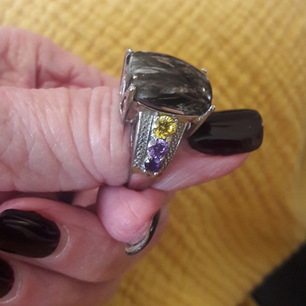 🖤Black jasper ring - Picture 3 of 7